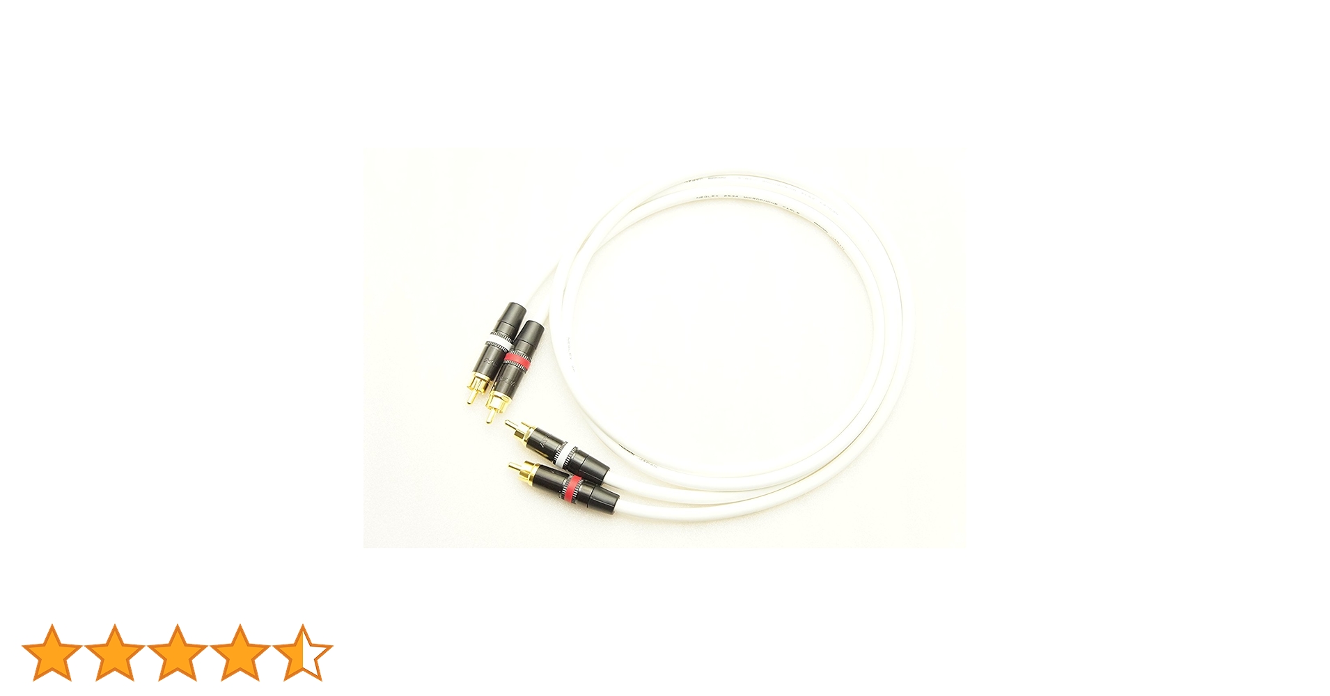 Amazon | MOGAMI モガミ 2534 RCA 赤白ライン 2本ペアケーブル